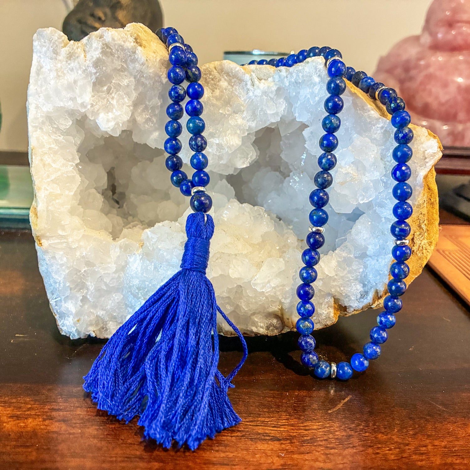 Lapis Lazuli Crystal Mala