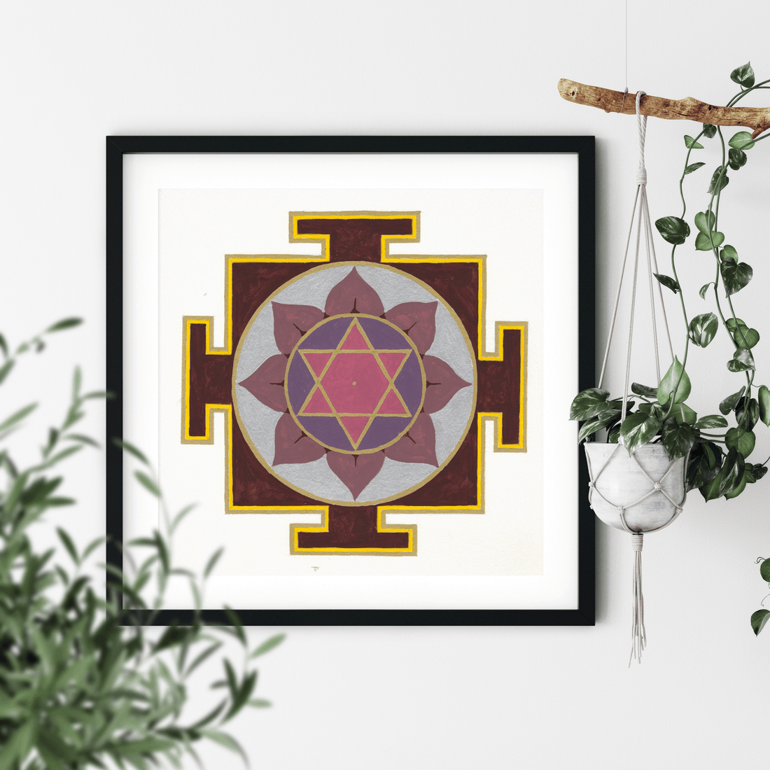 Painting the Rahu Yantra: A Journey into Transformation, Ambition, and Mystical Power