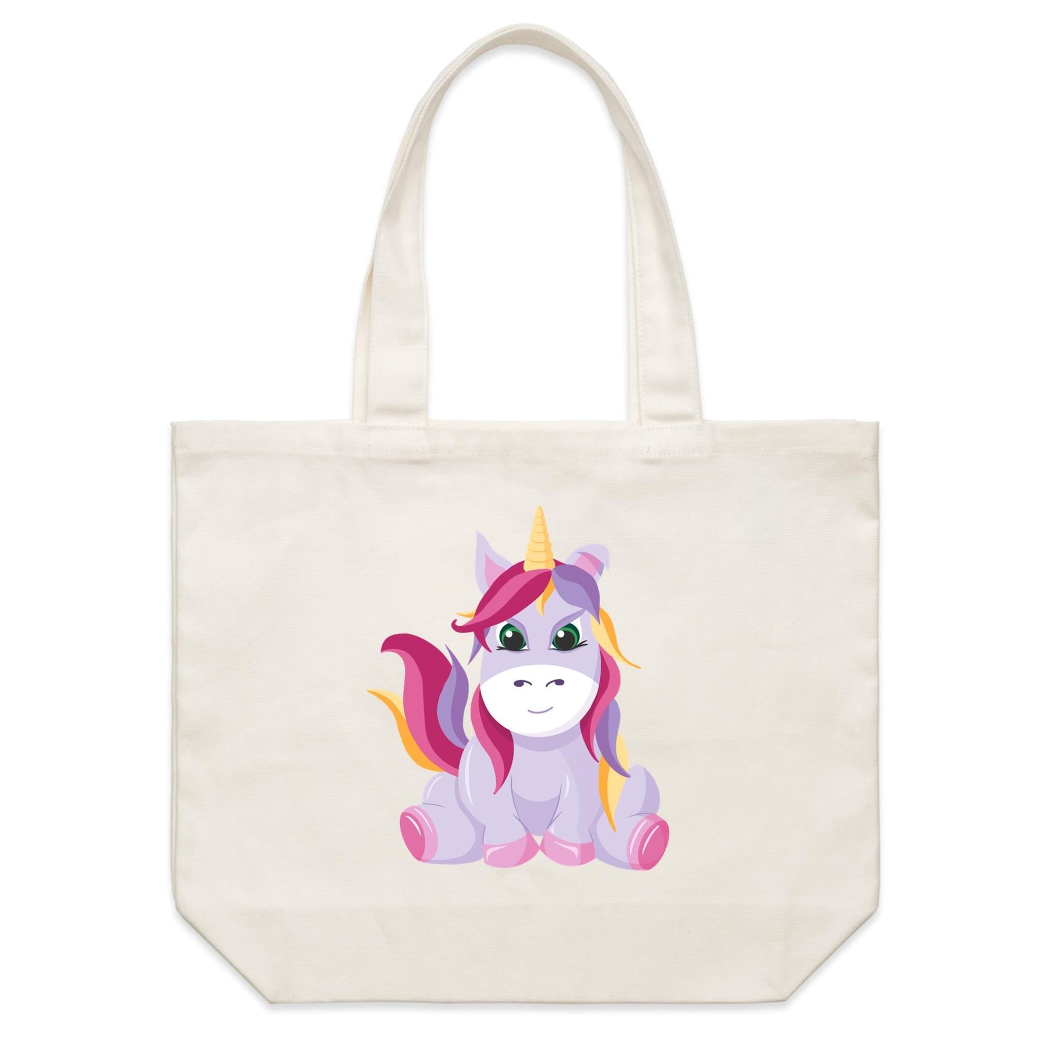 Unicorn Shoulder Canvas Tote Bag