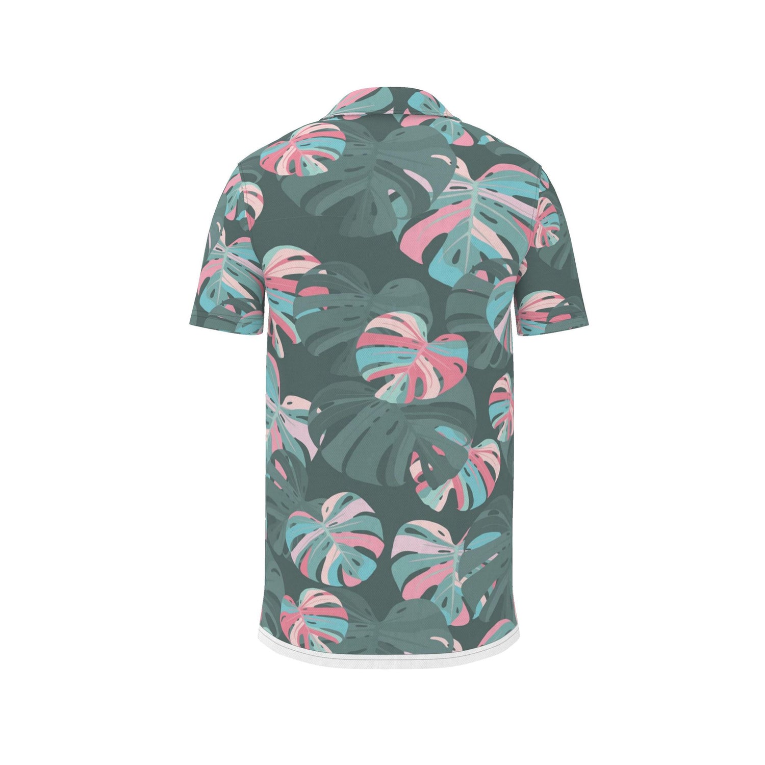 Pastel Monstera Polo Shirt