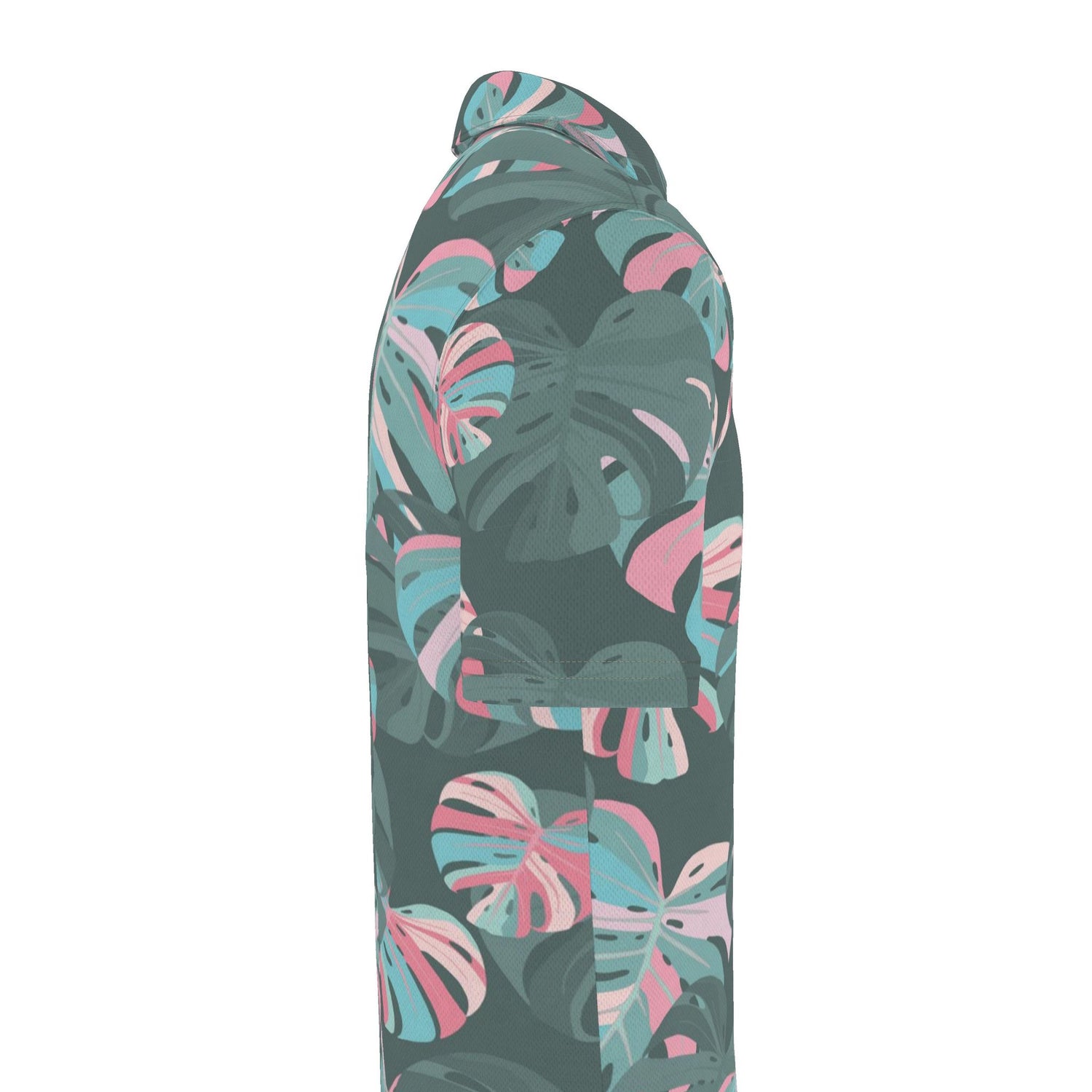 Pastel Monstera Polo Shirt