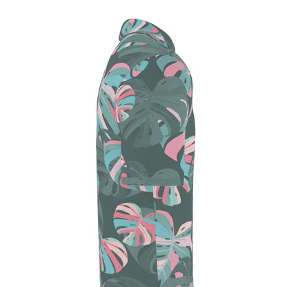 Pastel Monstera Polo Shirt