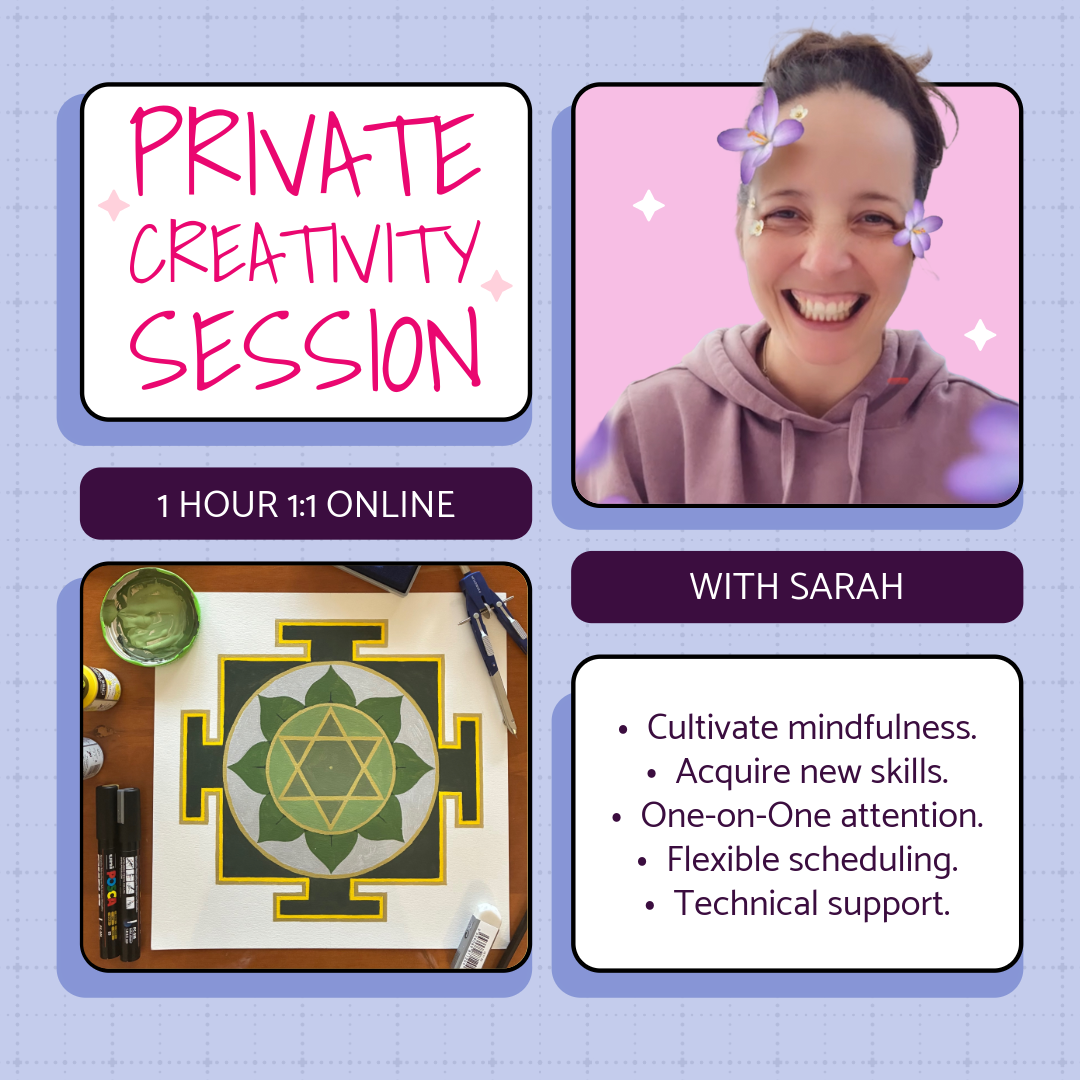 Private 1 hr 1:1 Online Creativity Session