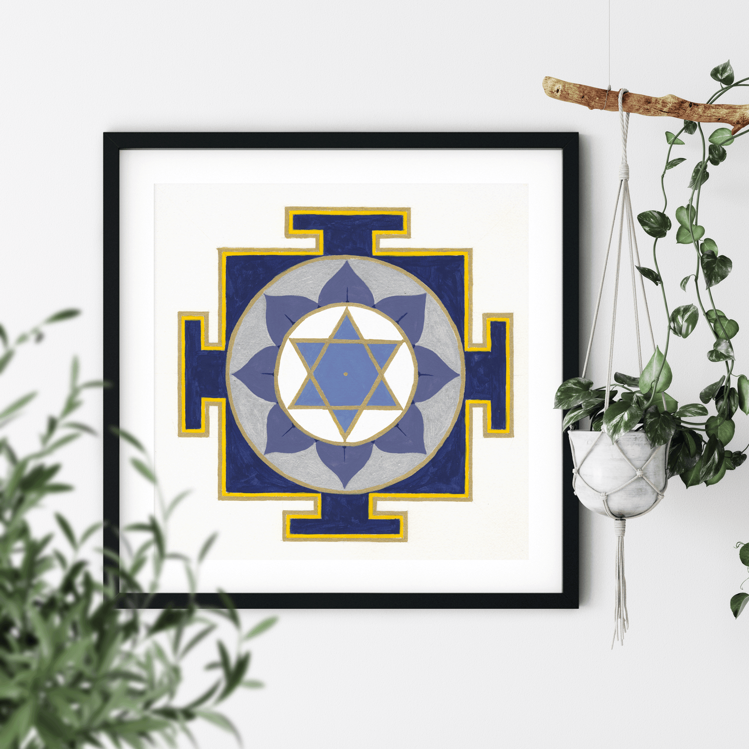 Painting the Saturn Yantra: A Journey into Discipline, Patience, and Inner Strength