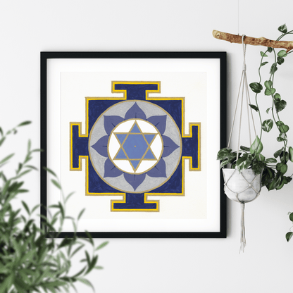 Painting the Saturn Yantra: A Journey into Discipline, Patience, and Inner Strength