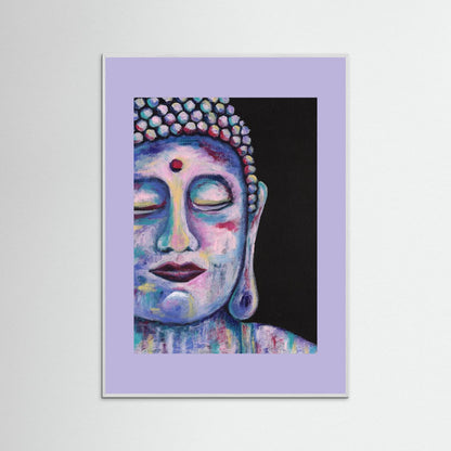 “Contemplative Buddha” Framed Giclée Art Print