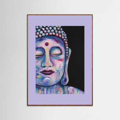 “Contemplative Buddha” Framed Giclée Art Print