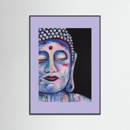 “Contemplative Buddha” Framed Giclée Art Print