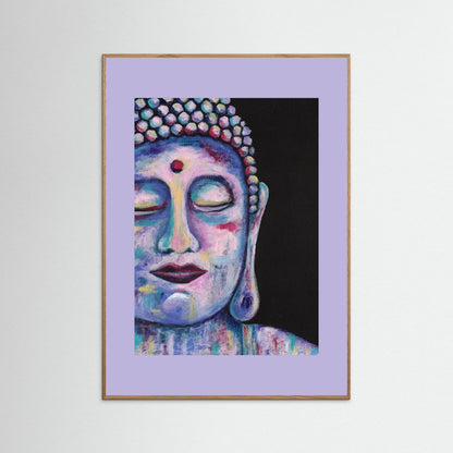 “Contemplative Buddha” Framed Giclée Art Print