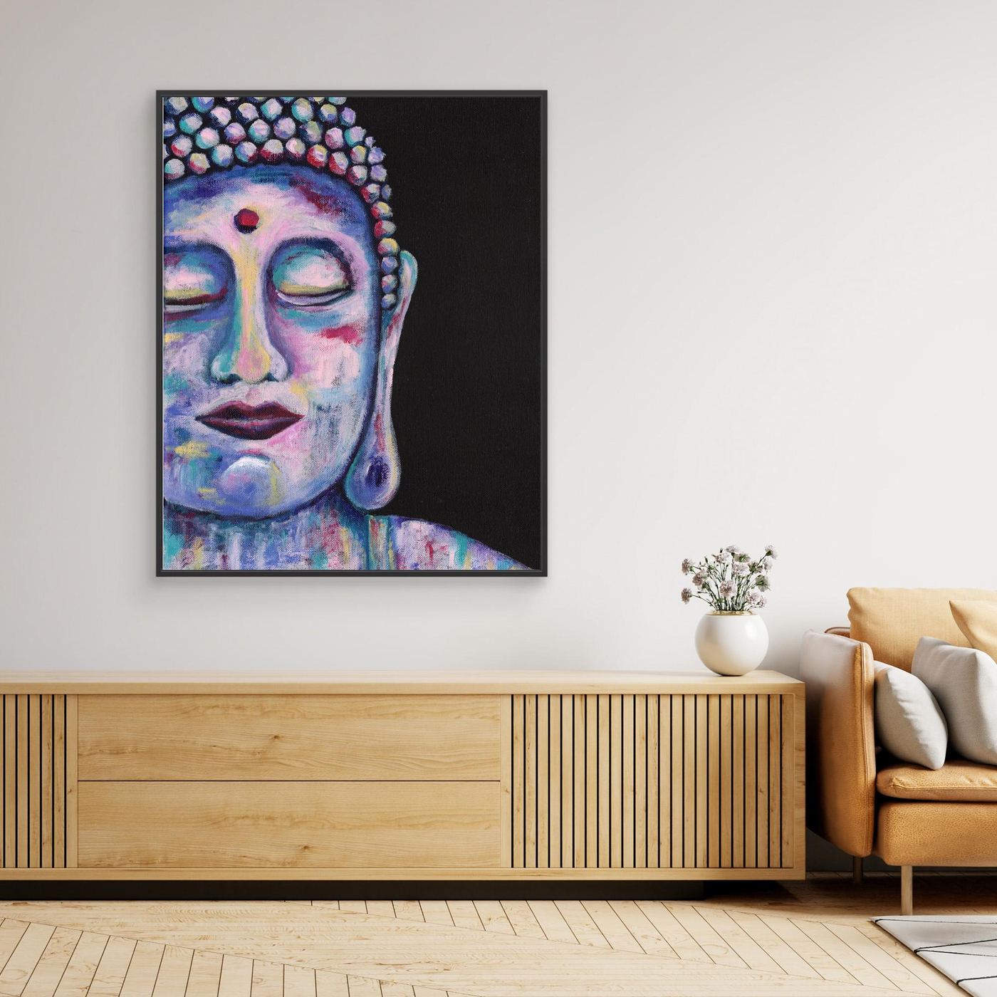 “Contemplative Buddha” Canvas Print