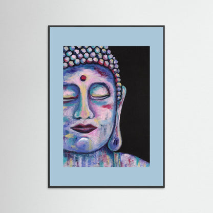 “Contemplative Buddha” Framed Giclée Art Print